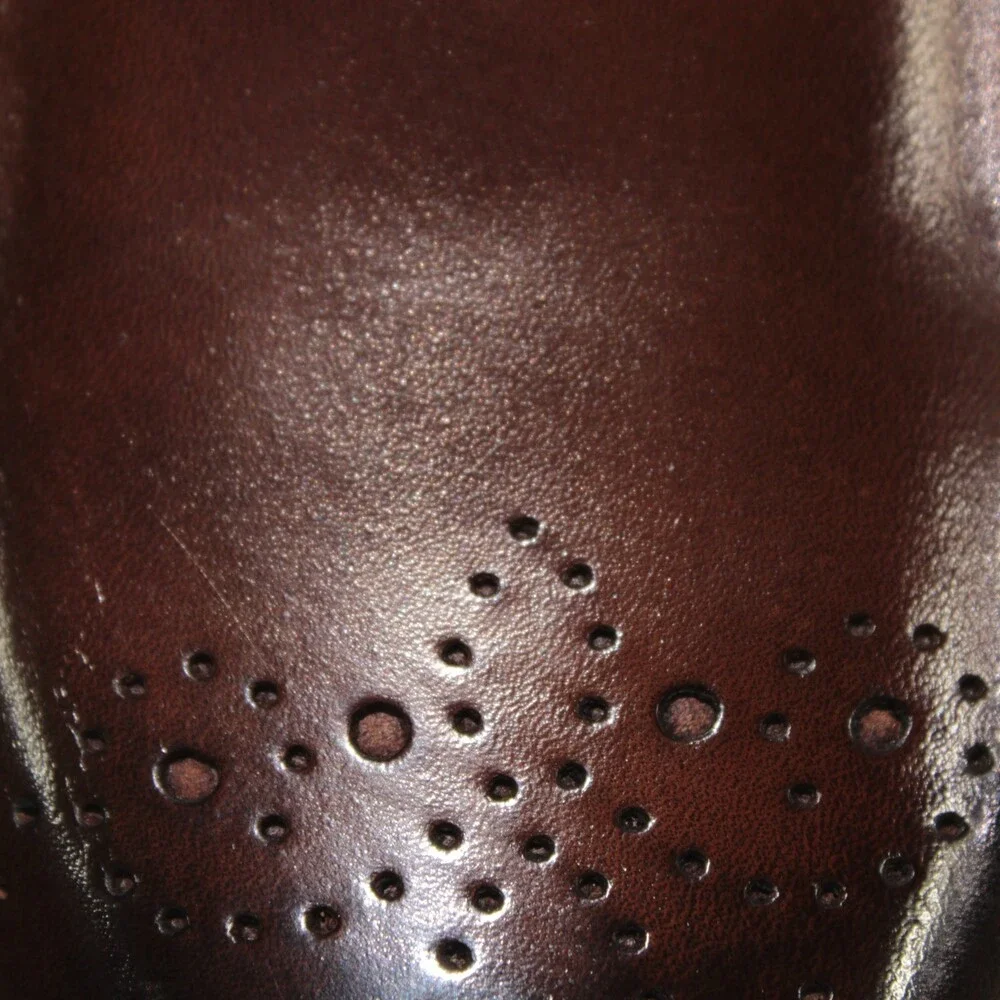 Di Bianco NWB Oxford Dress Shoes Size 42 (US 9) in Brown Leather Made in Italy